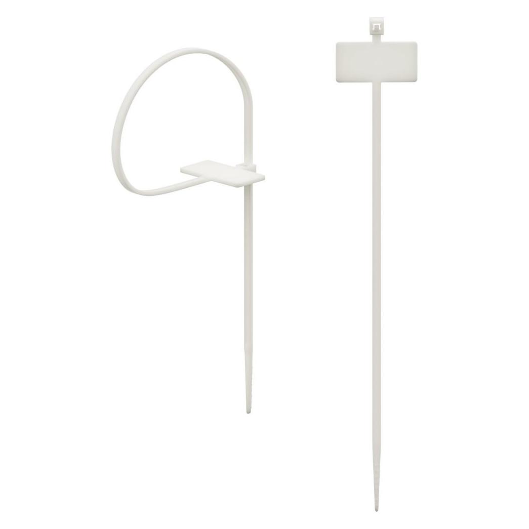 Hama Kabelbinder mit Beschriftungsfeld, 98 mm, Natur, 25 Stück (Kunststoffkabelbinder, 98 mm, 25 Stk.) (00221003)