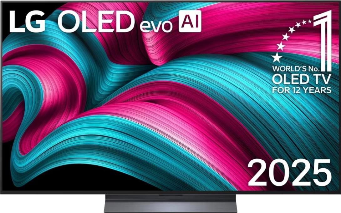 LG OLED evo AI OLED55C56LB, 139,7 cm (55"), 3840 x 2160 Pixel, OLED evo, Smart-TV, WLAN, Braun