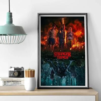 Uplift Essentials Stranger Things TV Drama Poster Art Canvas Painting style 10 20x28 In