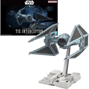 Bandai Revell 01212 Modellbausatz  TIE Interceptor, 53 Teile, Level 2, ab 10 Jahre, Maßstab 1:72