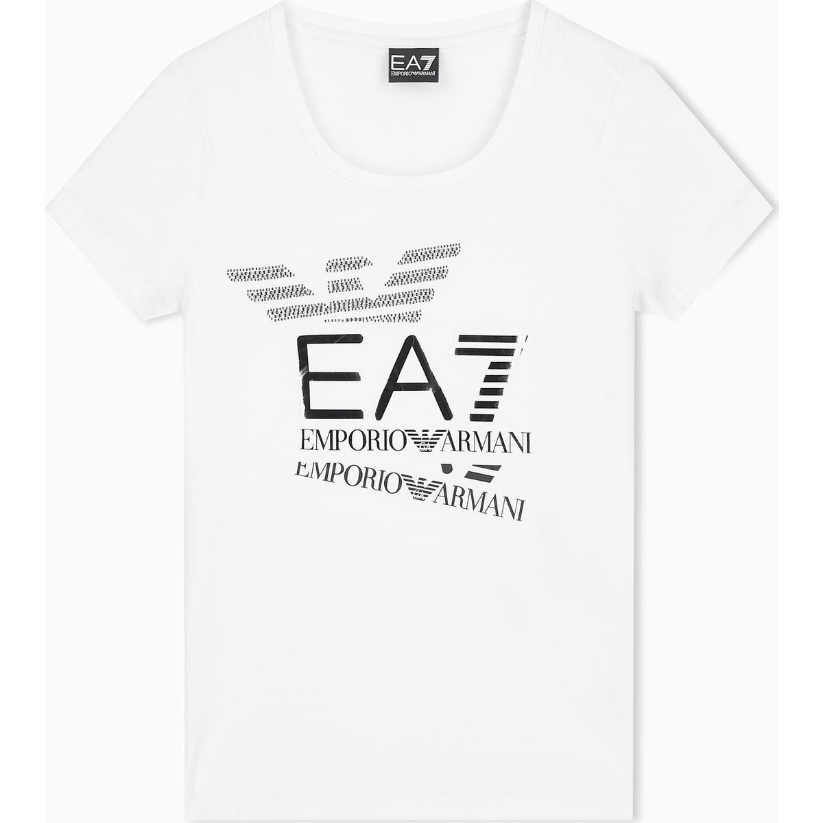 EA7 Train Logo Series W Tee SS Eagle Crossover - Train Logo Series W Tee SS Eagle Crossover white (U0002) M 7W000977 AF10373-U0002-M