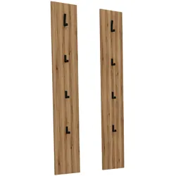 Garderobenpaneel HARPER BOLU (BHT 20x180x2 cm) - braun - BHT 20x180x2 cm
