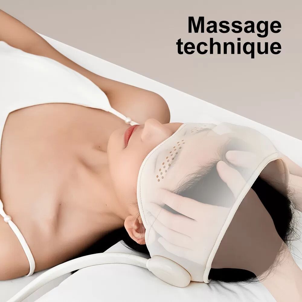 INF Kopf- und Augenmassagegerät mit Airbag-Kompression, Graphenheizung & Mehreren Modi