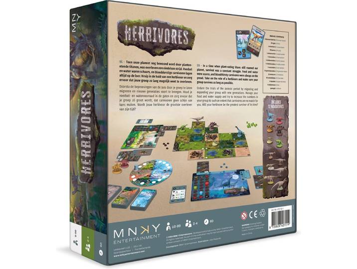 MNKY Entertainment Herbivores - Strategisch spel - Overleven in de Jura