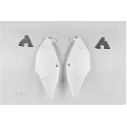 UFO, Motorrad Zubehör, UFO-Heckseitenabdeckungen für Honda CRF 250R (2018–2021) und CRF 450R (2017–2020), weiss