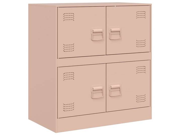 vidaXL Sideboard Sideboard Rosa 67x39x73 cm Stahl (1 St)