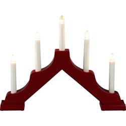 Konstsmide 2133-510 Holzleuchter Weiß LED Rot