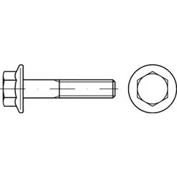 DIN 6921 - Edelstahl A4 - M 8x30 - Sechskantschraube mit Flansch und Sperrverzahnung