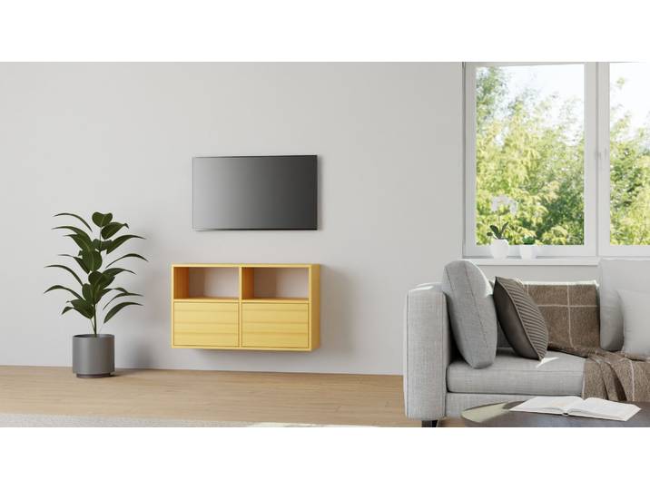 Concevez le meuble idéal pour votre télévision Aulne Naturel huilé