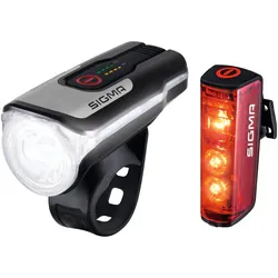 Sigma Sport, Beleuchtung, Lichtset vorne + - hinten, AURA 80 + BLAZE, inkl. Micr...