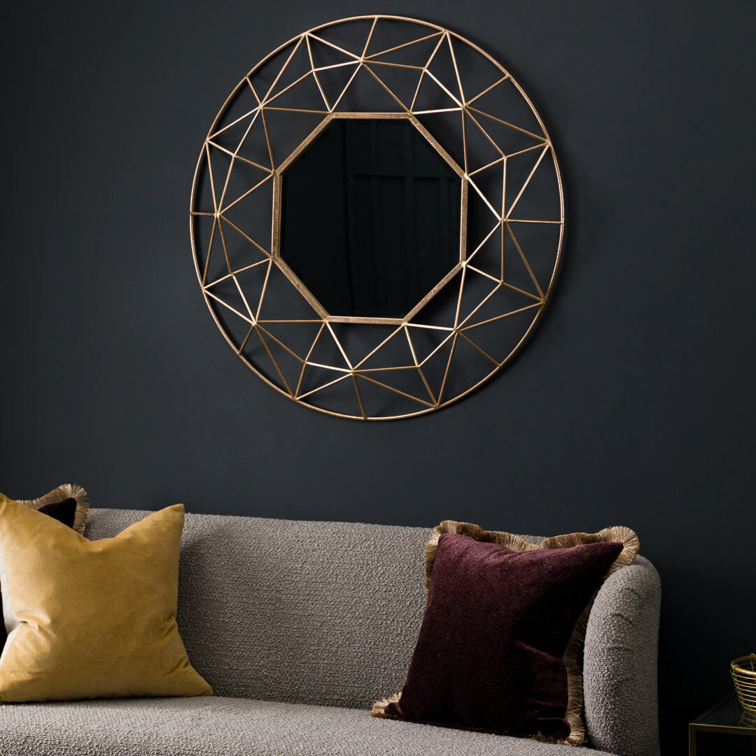 Mercury Cassano Mirror Gold 88.5cm H x 88.5cm W