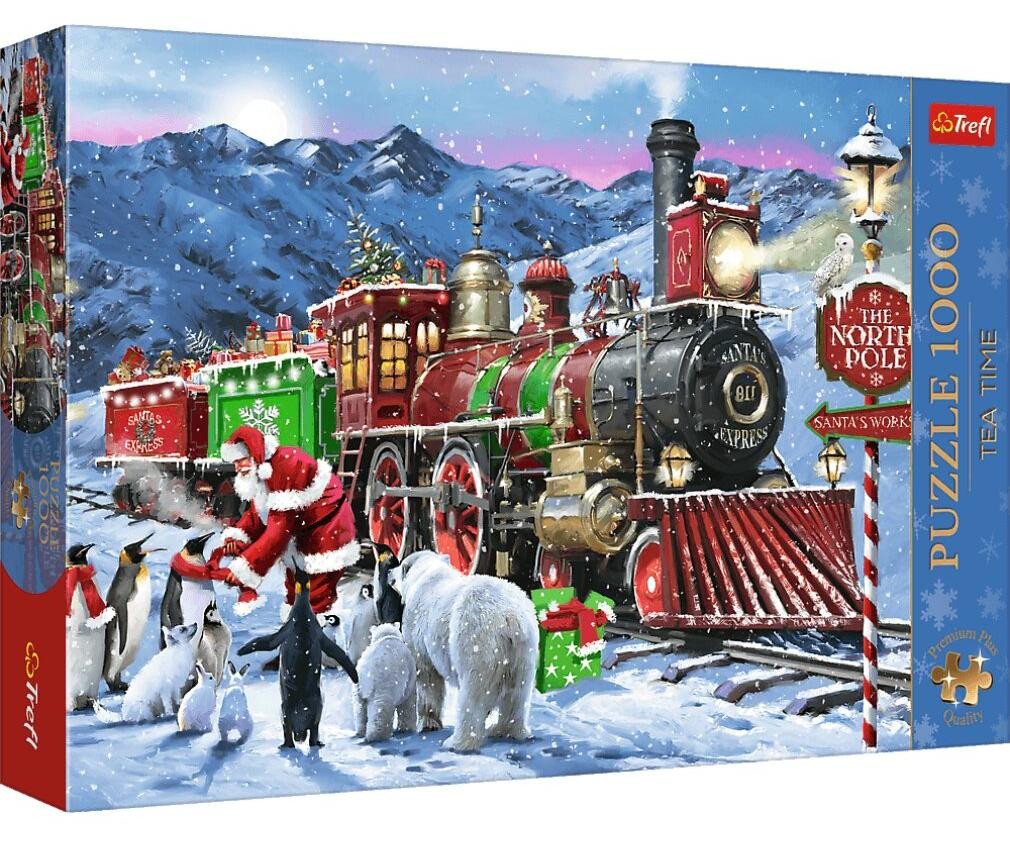 Trefl Puzzel 1000 stukjes Kersttrein