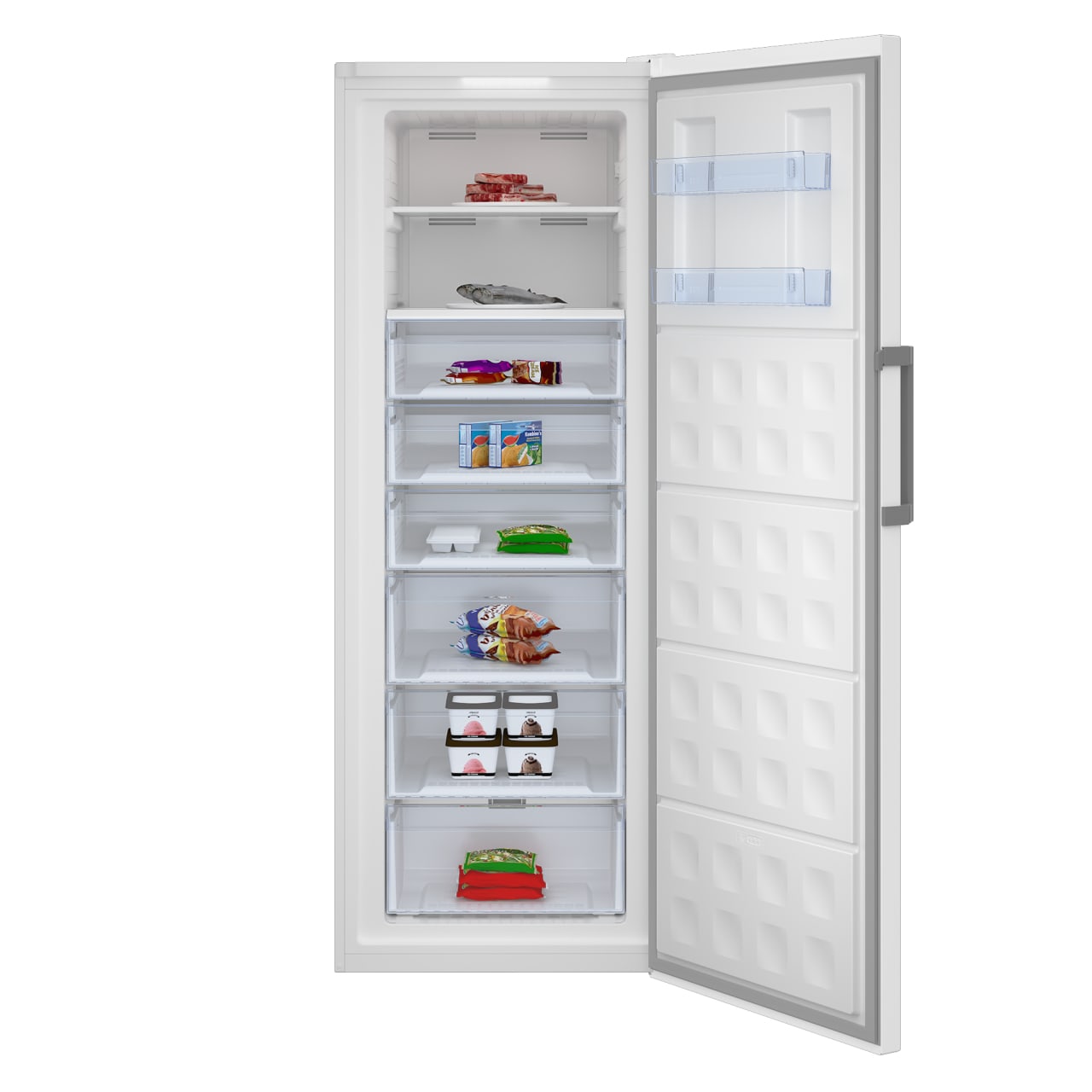 Beko RFNE448E45W Gefrierschrank Freistehend 404 l Weiß 7278440513