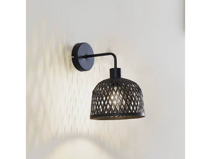 Eskil Applique Murale Ø18,5 Noir - Lindby - Salle à manger - Moderne - Bambou - À ampoule unique