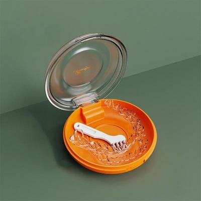 Inspired Deals Portable Retainer Case & Denture Case Travel Orthodontic Storage Box yellow