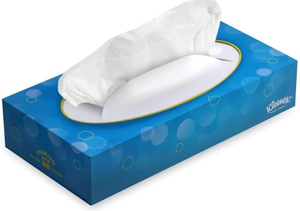 Ansiktsservett KleenexÂ®, 2 lager, 100/fp