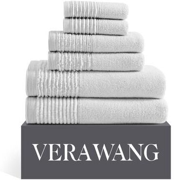 Vera Wang Sculpted Pleat Solid Cotton Multi Size Towel Set