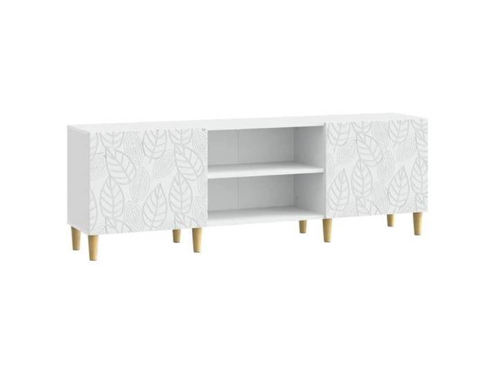 NOUVEAU Cabinet TV - Meuble TV 150x31x50cm - blanc - Bois d'ingénierie - commode hifi contemporain 21020