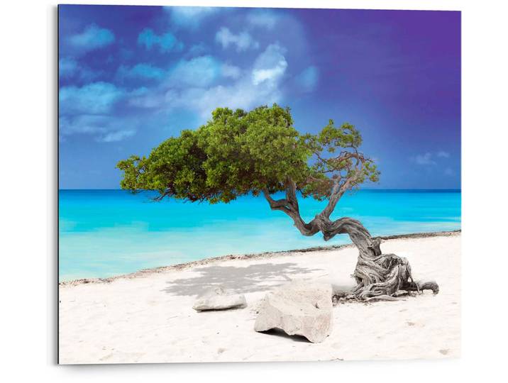 Deco-Panel REINDERS Tropische Insel , blau (farbe bild(er): blau), B:50cm H:40cm T:2cm, Holzwerkstoff, Bilder, Deco-Panel