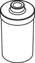 Hewi System 815 bouteille en verre 815.06.E01 pour distributeur de savon