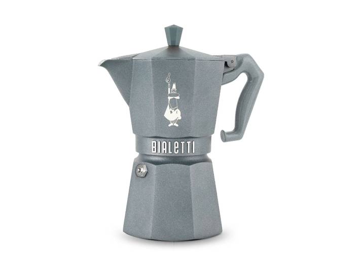 Bialetti Cafetière Moka exclusive Bialetti induction Gris, 6 tasses