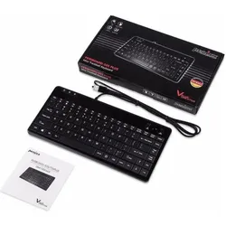 Perixx Periboard-505 (DE, Kabelgebunden), Tastatur, Schwarz