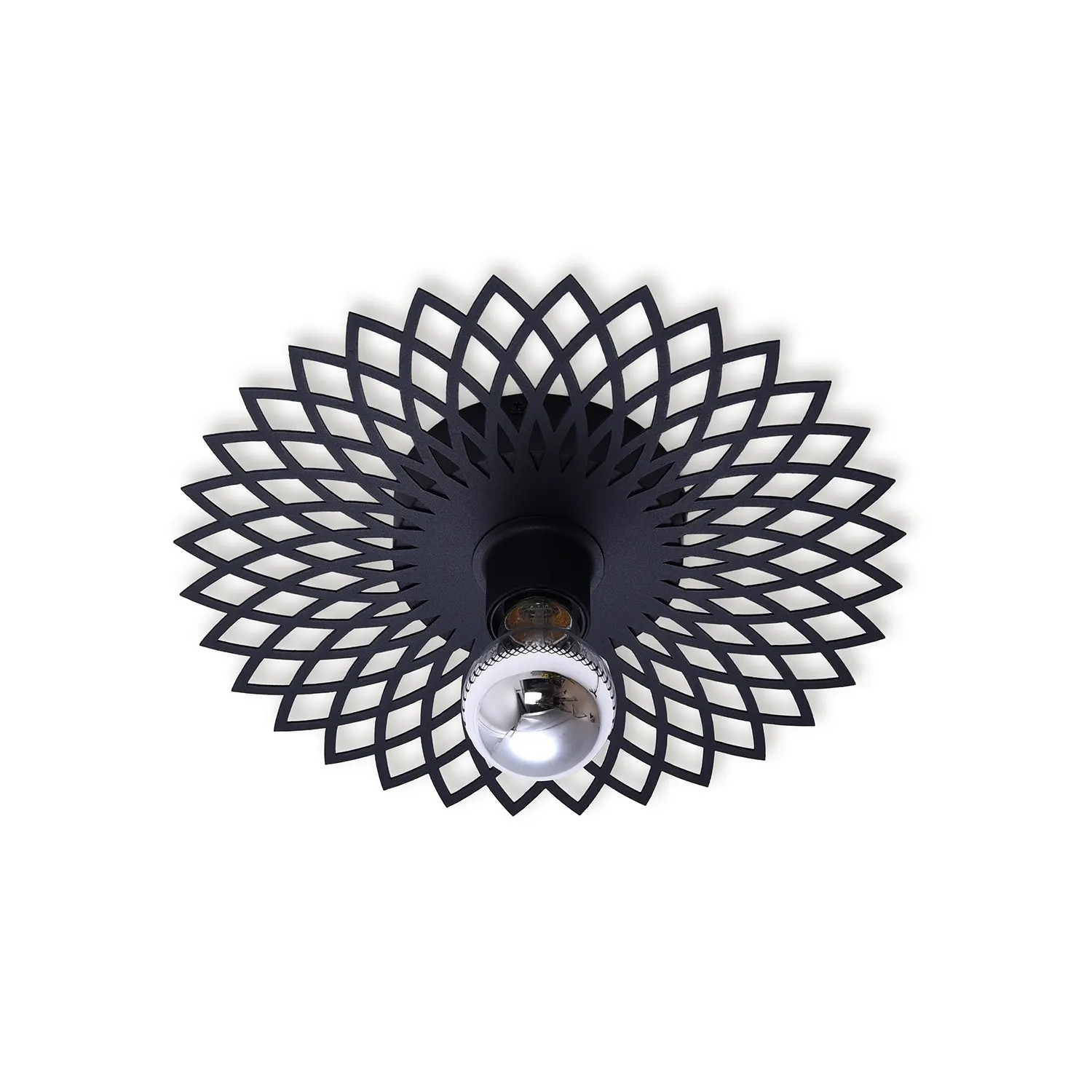 Ylumen Plafondlamp Ombra zwart Ø 30 cm