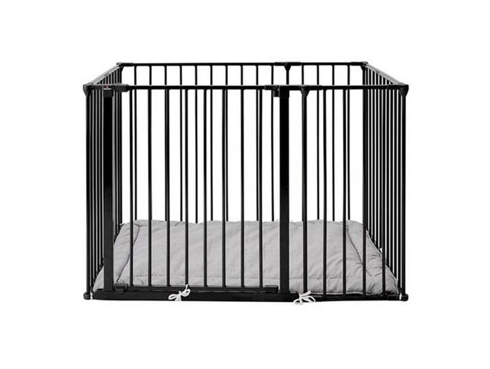 Baby Dan Laufgitter Olaf, Schwarz, Metall, 102x70.5 cm, Europäischer Sicherheitsstandard, Made in Denmark, Cradle to Cradle®, Babymöbel, Laufstall Baby