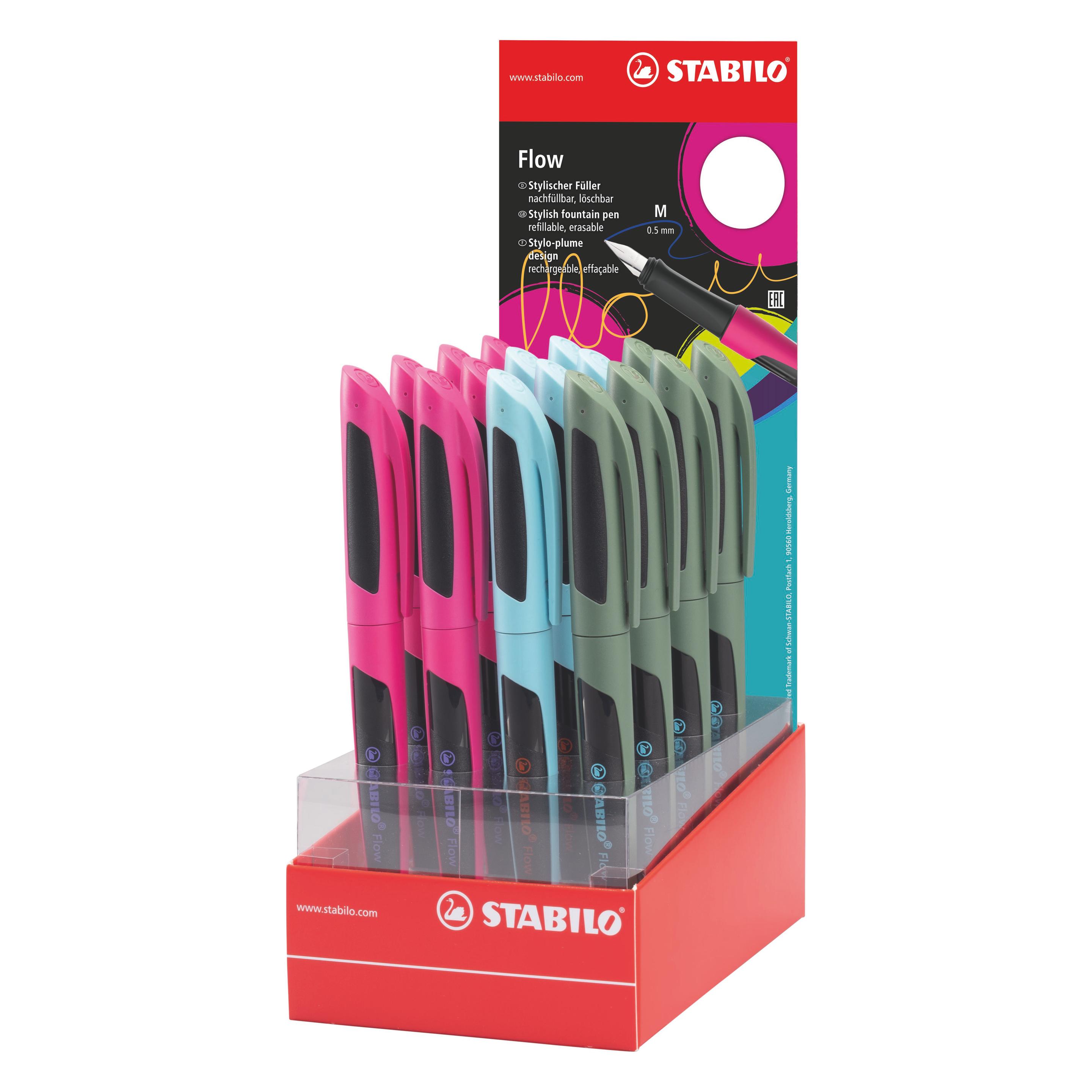 Stabilo Flow Füller Sporty 16er Displ. (16x) (5070/16-01)