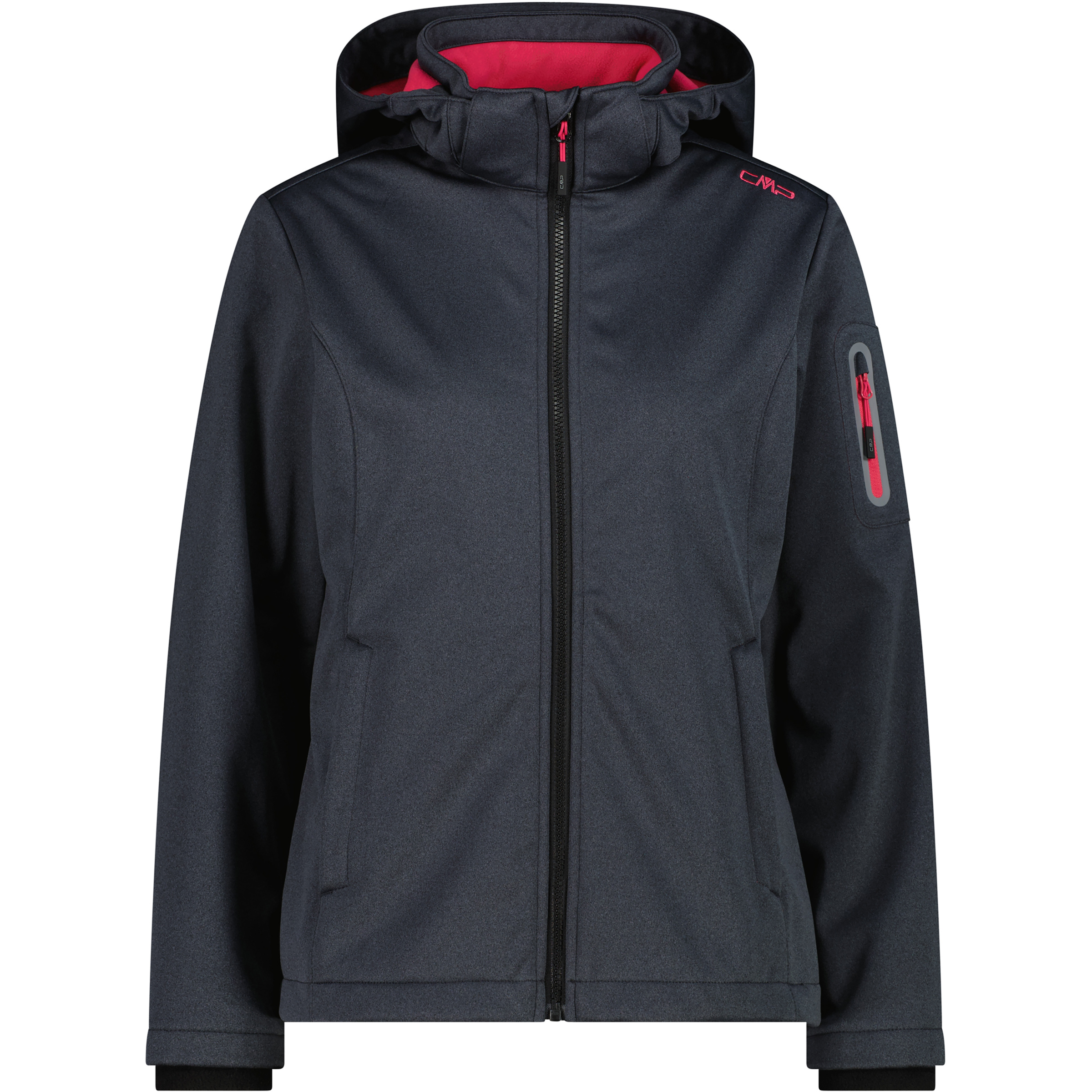 CMP Soft Melange Damen Softshelljacke schwarz Größe M Trekking Wasserabweisend Wasserabweisend