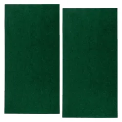 Casativo, Gartenbodenbelag, 2er-Set Kunstrasenteppich, dunkelgrün, 100 x 200 cm (2x, 200 x 100 cm)