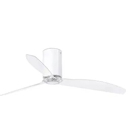Gleichstrom Deckenventilator Mini Tube Weiß glänzend