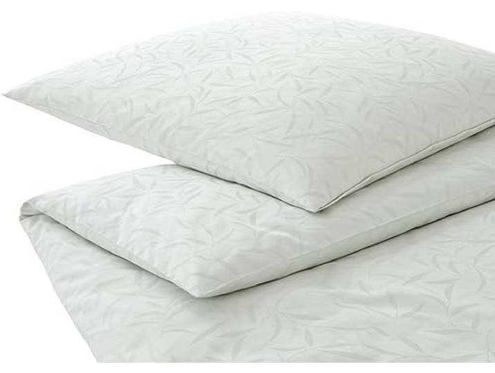 elegante Mako-Satin Bettwäsche Muriel pastellgrün