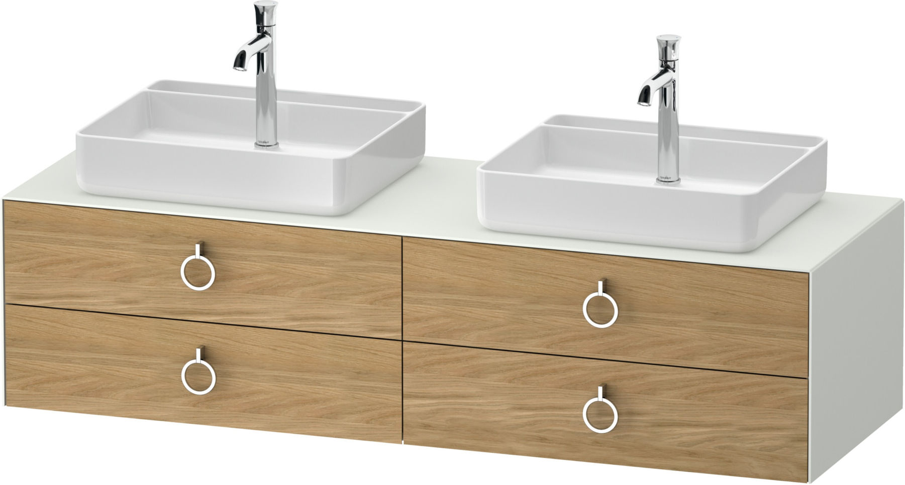 Duravit Waschtischunterschrank White Tulip 160x55cm, E Nat w m, k Ein/o Beleuchtung (WT4996BH5360000)