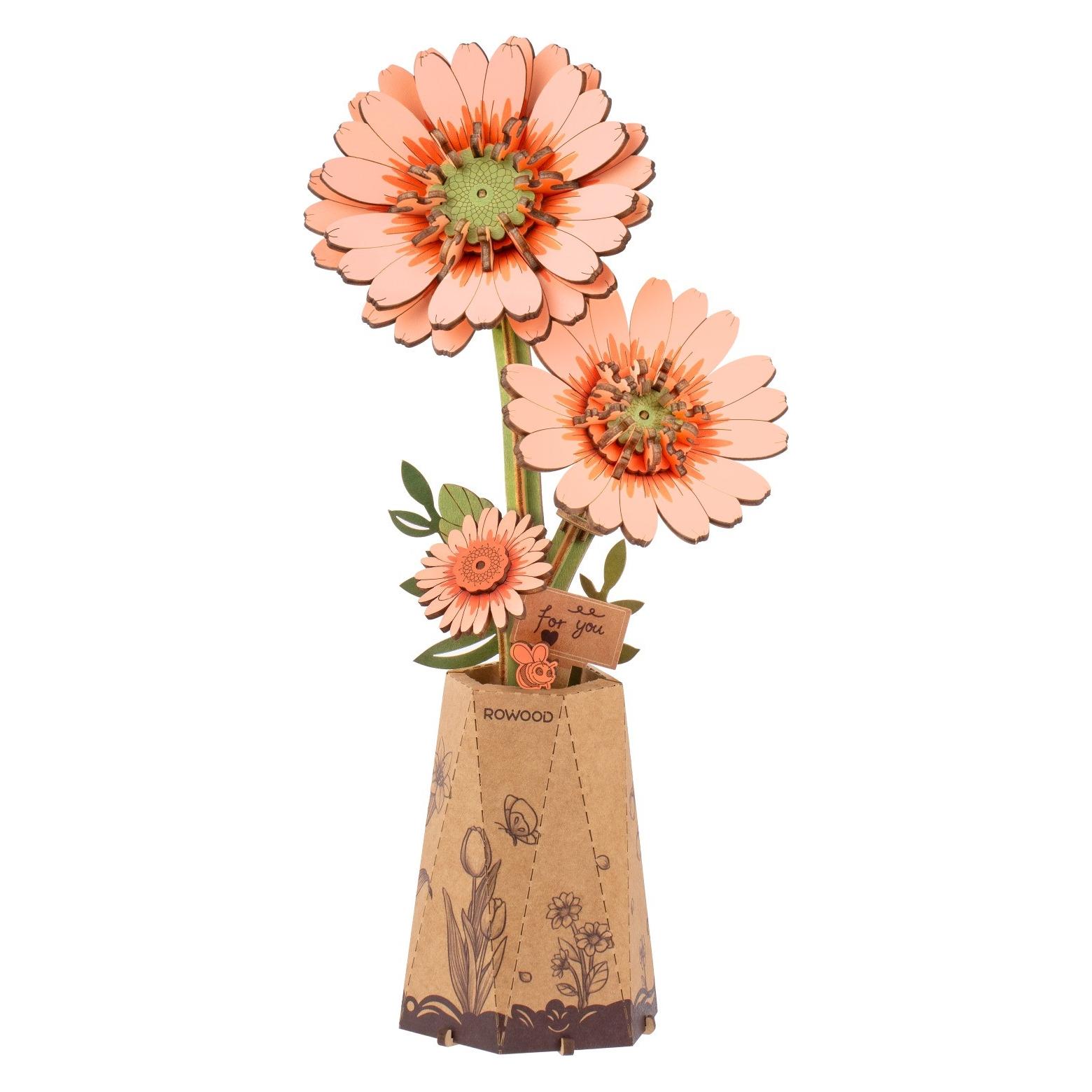 Robotime TW111 - Light Orange Gerbera (415672)