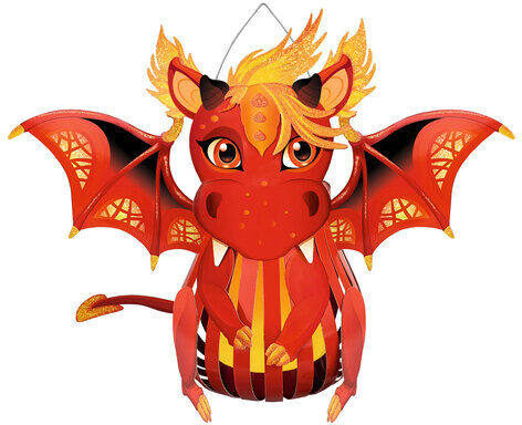 Ursus Bastel-Set Laterne "Drache"