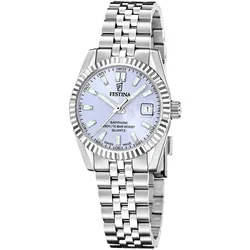 Festina F20087/3 Damen-Quarzuhr Stahl/Hellblau mit Saphirglas