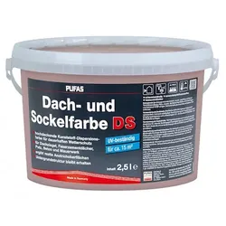 PUFAS Dach- + Sockelfarbe Torf - 2,5 l Eimer