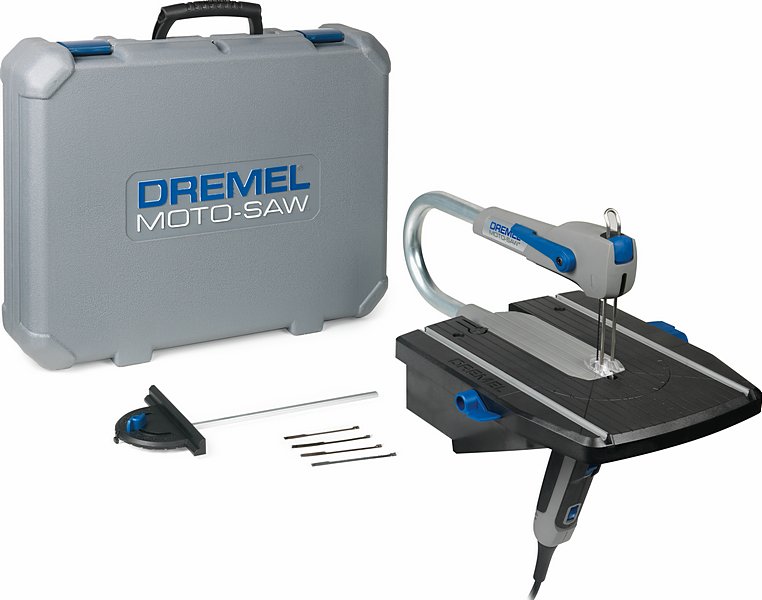 Bosch Dremel Moto-Saw MS20-1/5 2in1 Dekupiersäge mit 1 Vorsatzgerät, 5 Zubehöre F013MS20JA