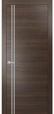 SartoDoors Planum 0310   Bedroom Door Interior Door   Solid Wood   Frame & Hardware Included   18x80, Chocolate Ash