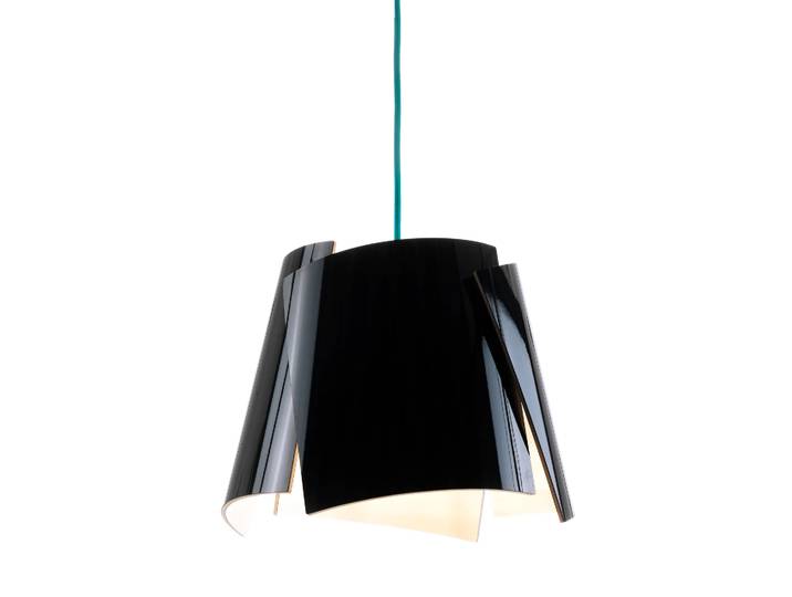 Bsweden Lampe Leaf noire noir-turquoise