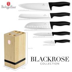 BerlingerHaus BH/2970 Messerblock Schwarz, Roségold