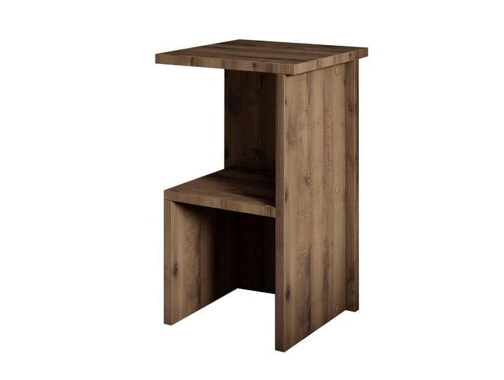 Livetastic Nachttisch, Eichefarben, rechteckig, 29.6x50x29.6 cm, Schlafzimmer, Nachtkästchen