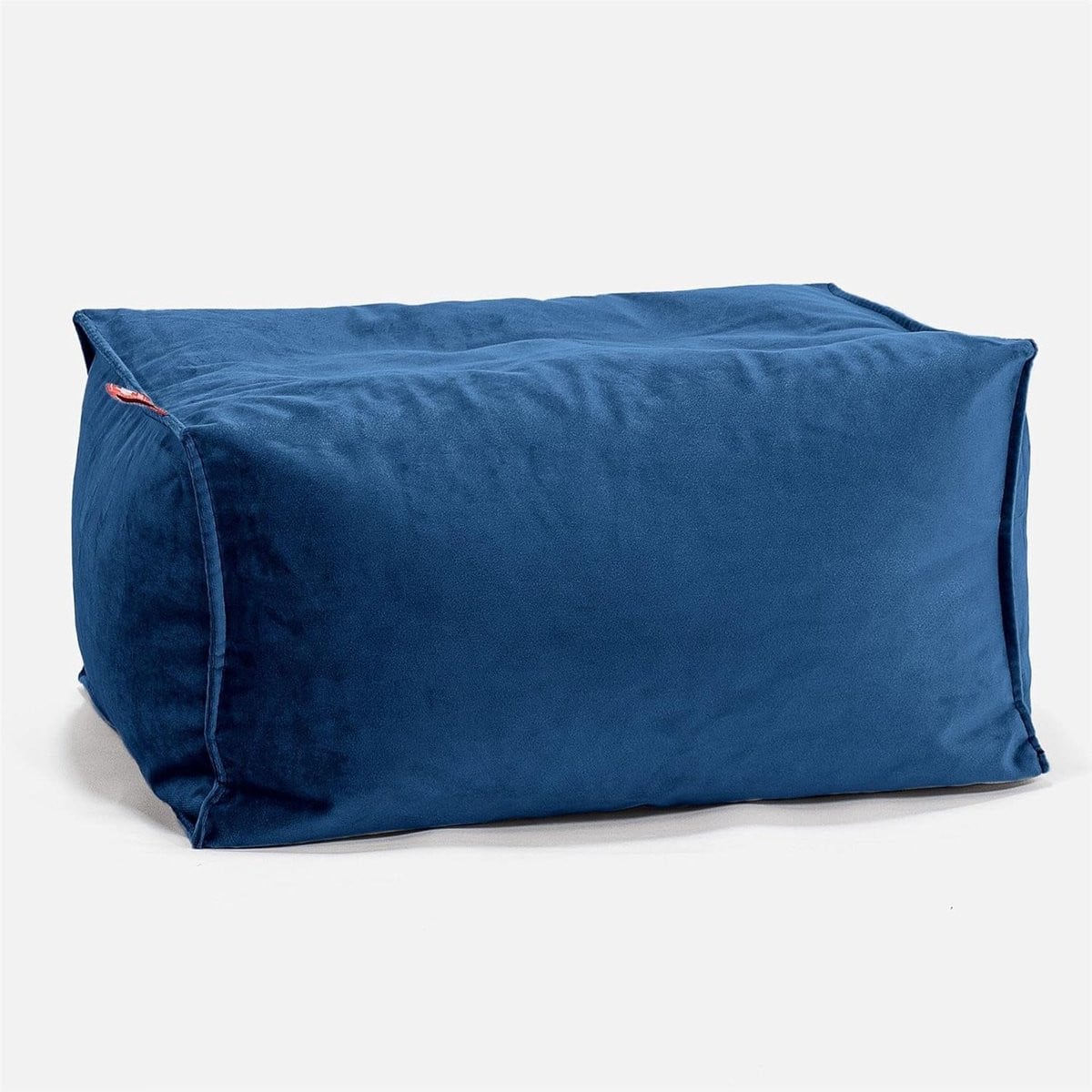 Velvet Voetenbank Pouf Navy Blauw