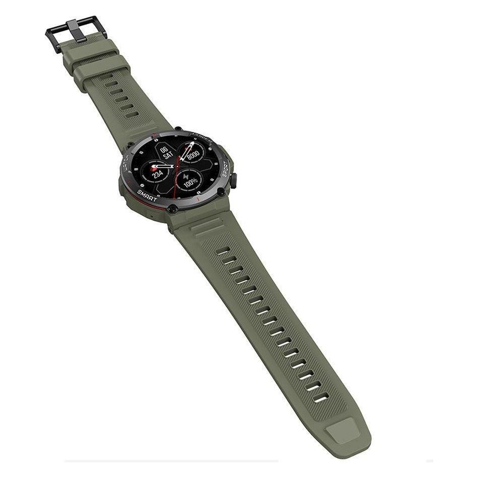 Blackview W50 (Connected Watch - 1.39" - Integriertes Mikrofon) Grün (47.50 mm, ohne SIM) (BLACKVIEW-W50-GRN)
