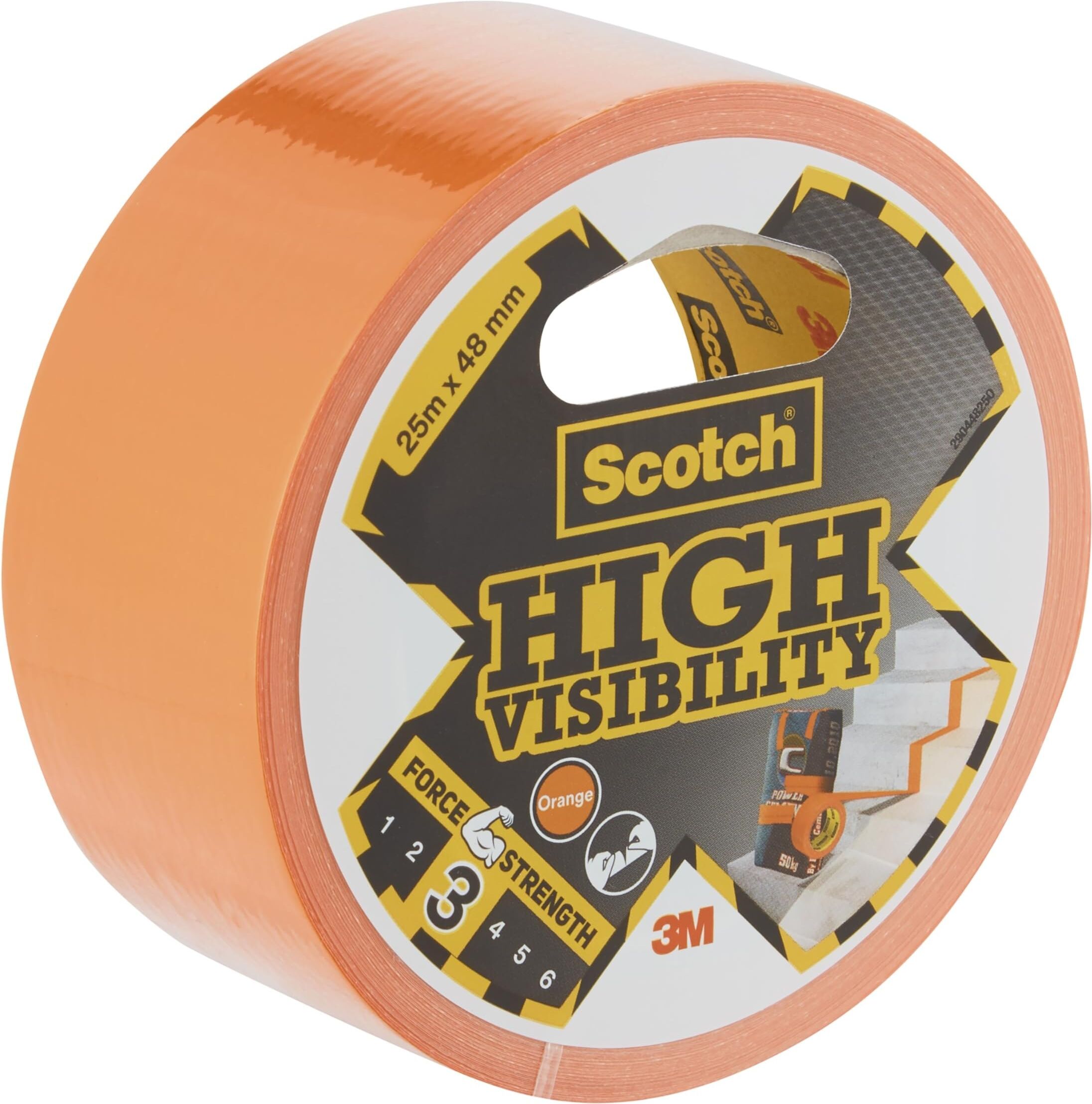 Scotch High Visibility Duct Tape, 48mm x 25m - Orange