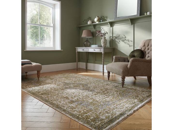 Kurzflorteppich Cordelia Grün 160 x 230cm Polyester