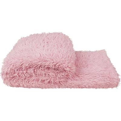 Wohndecke ZOEPPRITZ1828 "Reborn", rosa (powder), B:140cm L:190cm, Polyester, Wohndecken, Wohndecke, extra weiche Kunstfelldecke