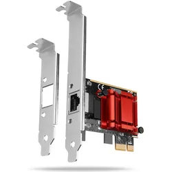 Axagon PCEE-GIX network card Internal Ethernet (PCI-E x1), Netzwerkkarte, Silber