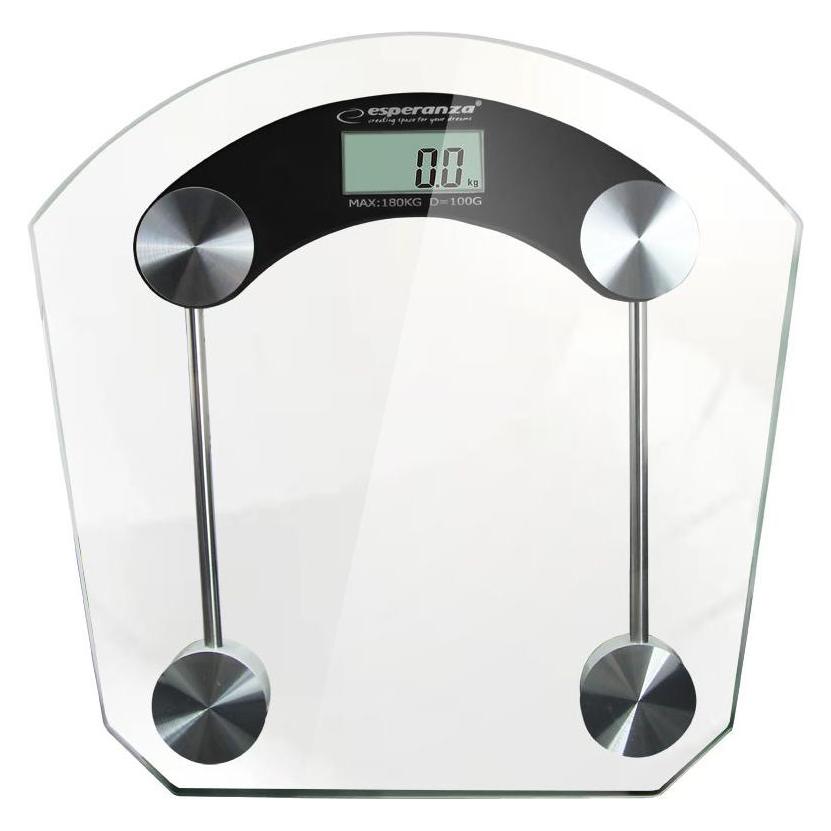 Esperanza EBS008K - Elektronische Personenwaage - 180 kg - 100 g - kg,lb - Rechteck - Schw (180 kg) (EBS008K)